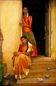 インドの姉妹 Oil Paintings